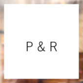 Autocollant Pour Fenêtre Mariage partenaire romantique ajouter une lettre i (Feuille 2)