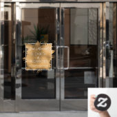 Autocollant Pour Fenêtre Marié ! Gold Faux Foil (Porte de bureau)