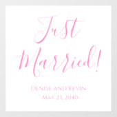 Autocollant Pour Fenêtre Mariés Wedding (Feuille)