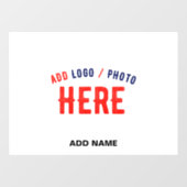 AUTOCOLLANT POUR FENÊTRE MARQUE BLANCHE MODERNE ET PERSONNALISABLE VÉRIFIÉE (Feuille)