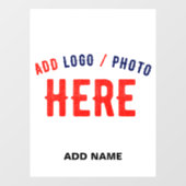 AUTOCOLLANT POUR FENÊTRE MARQUE BLANCHE VERIFIEE MODERNE PERSONNALISABLE DE (Feuille)