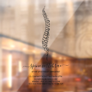 Autocollant Pour Fenêtre Marque de chiropraticien