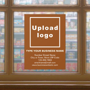 Autocollant Pour Fenêtre Marque d'entreprise sur clin de fenêtre Brown