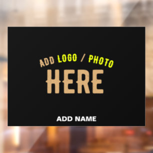 AUTOCOLLANT POUR FENÊTRE MARQUE NOIRE PERSONNALISABLE VERIFIEE STYLÉE MODER