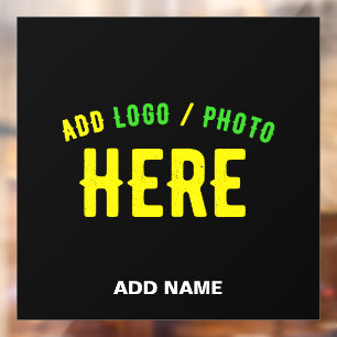 AUTOCOLLANT POUR FENÊTRE MARQUE PERSONNALISABLE NOIRE VERIFIEE BRANDED MODE