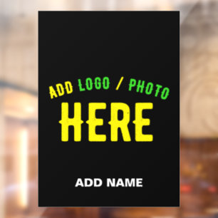 AUTOCOLLANT POUR FENÊTRE MARQUE PERSONNALISABLE NOIRE VERIFIEE DE STYLE MOD