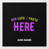 AUTOCOLLANT POUR FENÊTRE MARQUE PERSONNALISÉE NOIRE VERIFIÉE ET MODERNE DE (Feuille)