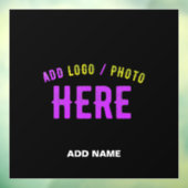 AUTOCOLLANT POUR FENÊTRE MARQUE PERSONNALISÉE NOIRE VERIFIÉE ET MODERNE DE (Feuille 3)