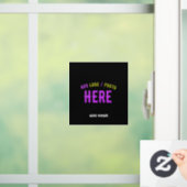 AUTOCOLLANT POUR FENÊTRE MARQUE PERSONNALISÉE NOIRE VERIFIÉE ET MODERNE DE (Maison)