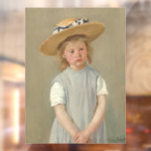 Autocollant Pour Fenêtre Mary Cassatt - Enfant en paille Casquette (Feuille 2)