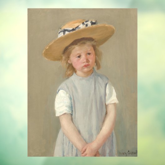 Autocollant Pour Fenêtre Mary Cassatt - Enfant en paille Casquette (Feuille 3)