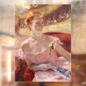 Autocollant Pour Fenêtre Mary Cassatt - Femme avec collier de perle dans un (Feuille 2)