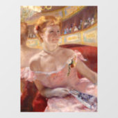 Autocollant Pour Fenêtre Mary Cassatt - Femme avec collier de perle dans un (Feuille)