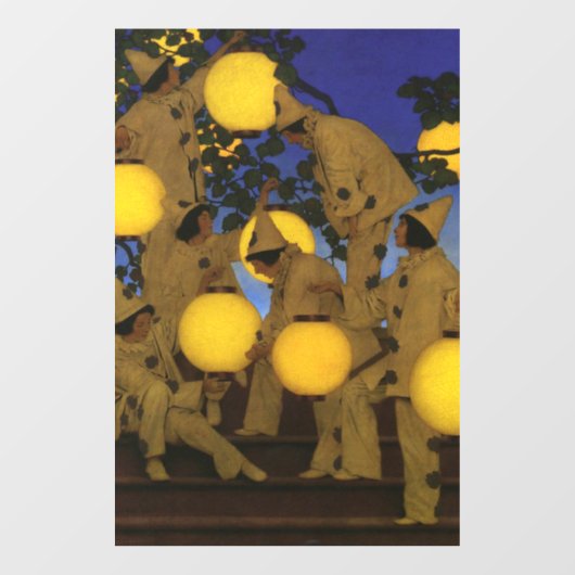 Autocollant Pour Fenêtre Maxfield Parrish The Lantern Bearers 1908 Vintage (Feuille)