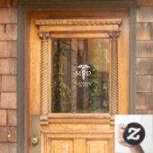 Autocollant Pour Fenêtre Médecin Médicale personnalisé MD Caduceus Heures d (Porte d'accueil)