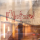 Autocollant Pour Fenêtre Mediocre! transparent window cling (Feuille 2)