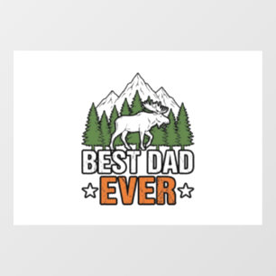 Autocollant Pour Fenêtre Meilleur Papa de Tous les Temps Créature de la For
