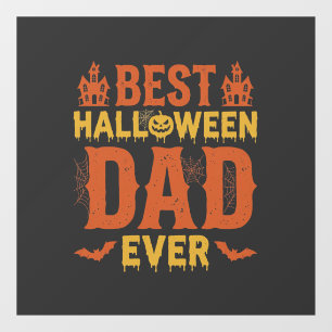 Autocollant Pour Fenêtre Meilleur papa Halloween de tous les temps Design v