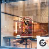 Autocollant Pour Fenêtre Mélange hiver cacao chaud Noël (Fenêtre de café)