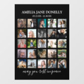 Autocollant Pour Fenêtre Mémorial du collage photo moderne 25 (Feuille)