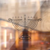 Autocollant Pour Fenêtre Menorah (Feuille 2)