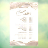 Autocollant Pour Fenêtre Menu des services d'Agate Or Ivoire (Feuille 3)