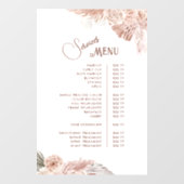Autocollant Pour Fenêtre Menu des services de fleurs Boho (Feuille)