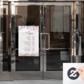 Autocollant Pour Fenêtre Menu des services de fleurs sauvages fraîches (Porte de bureau)