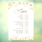 Autocollant Pour Fenêtre Menu des services de pâquerettes (Feuille 3)