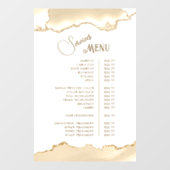 Autocollant Pour Fenêtre Menu Services Agate Délicate Pêche (Feuille)