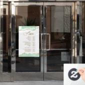 Autocollant Pour Fenêtre Menu Services Agate Vert Mousse de Mer (Porte de bureau)