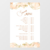 Autocollant Pour Fenêtre Menu Services de Conception de Marbrure de Pêche (Feuille)