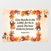 Autocollant Pour Fenêtre Merci (Feuille)