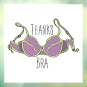 Autocollant Pour Fenêtre Merci Bra (Feuille 3)