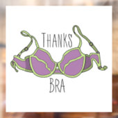 Autocollant Pour Fenêtre Merci Bra (Feuille 2)