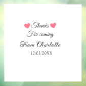 Autocollant Pour Fenêtre merci de venir ajouter un message texte (Feuille 3)