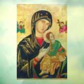 AUTOCOLLANT POUR FENÊTRE MÈRE MARIE BÉBÉ JÉSUS FENÊTRE CLAIR (Feuille 3)