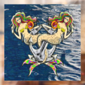 Autocollant Pour Fenêtre Mermaids - Design nautique pour les amoureux des o (Feuille 2)