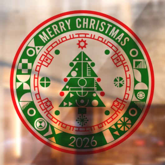 Autocollant Pour Fenêtre Merry Christmas (Feuille 2)