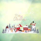 Autocollant Pour Fenêtre Merry Christmas Snowflakes (Feuille 3)