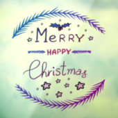 Autocollant Pour Fenêtre Merry Christmas Window Cling (Feuille 3)