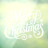 Autocollant Pour Fenêtre Merry Christmas Window Cling (Feuille 3)