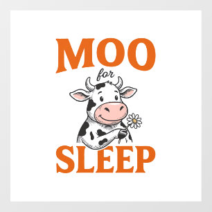 Autocollant Pour Fenêtre Meugler Pour Dormir Design De T-Shirt Vintage Vach