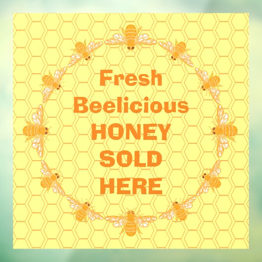 Autocollant Pour Fenêtre Miel vendu ici (Feuille 3)