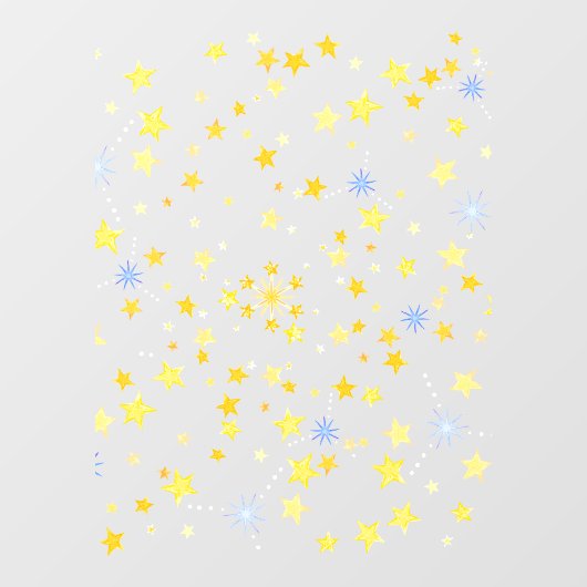 Autocollant Pour Fenêtre Mignonnes Étoiles Noël & Nouvel An Décoratif (Feuille)