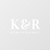 Autocollant Pour Fenêtre Mini-plaque d'identification simple et blanche (Feuille)