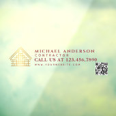 Autocollant Pour Fenêtre Minimalist Home Building Construction Car Truck QR (Feuille 3)