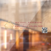 Autocollant Pour Fenêtre Minimalist Home Building Construction Car Truck QR (Feuille 2)