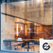 Autocollant Pour Fenêtre Minimalistic Deco Style | Gray (Fenêtre de café)