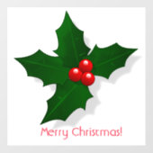 Autocollant Pour Fenêtre Mistletoe de Noël (Feuille)